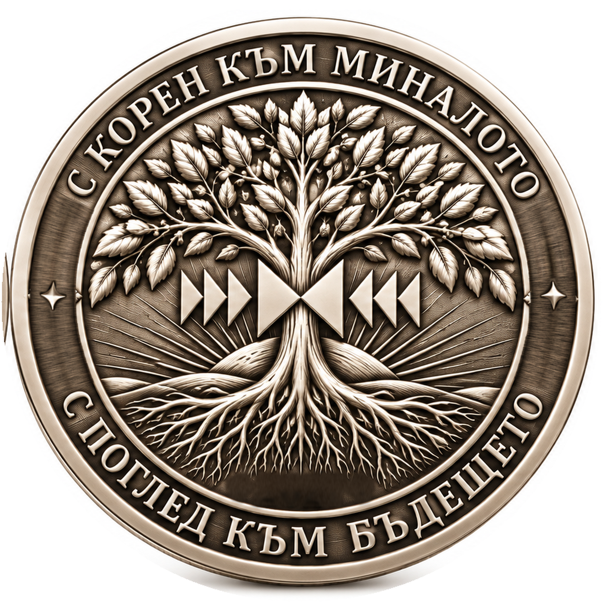 "Новогодишна монета за баницата или коледната питка" + комплект с 12 хартиени късмета