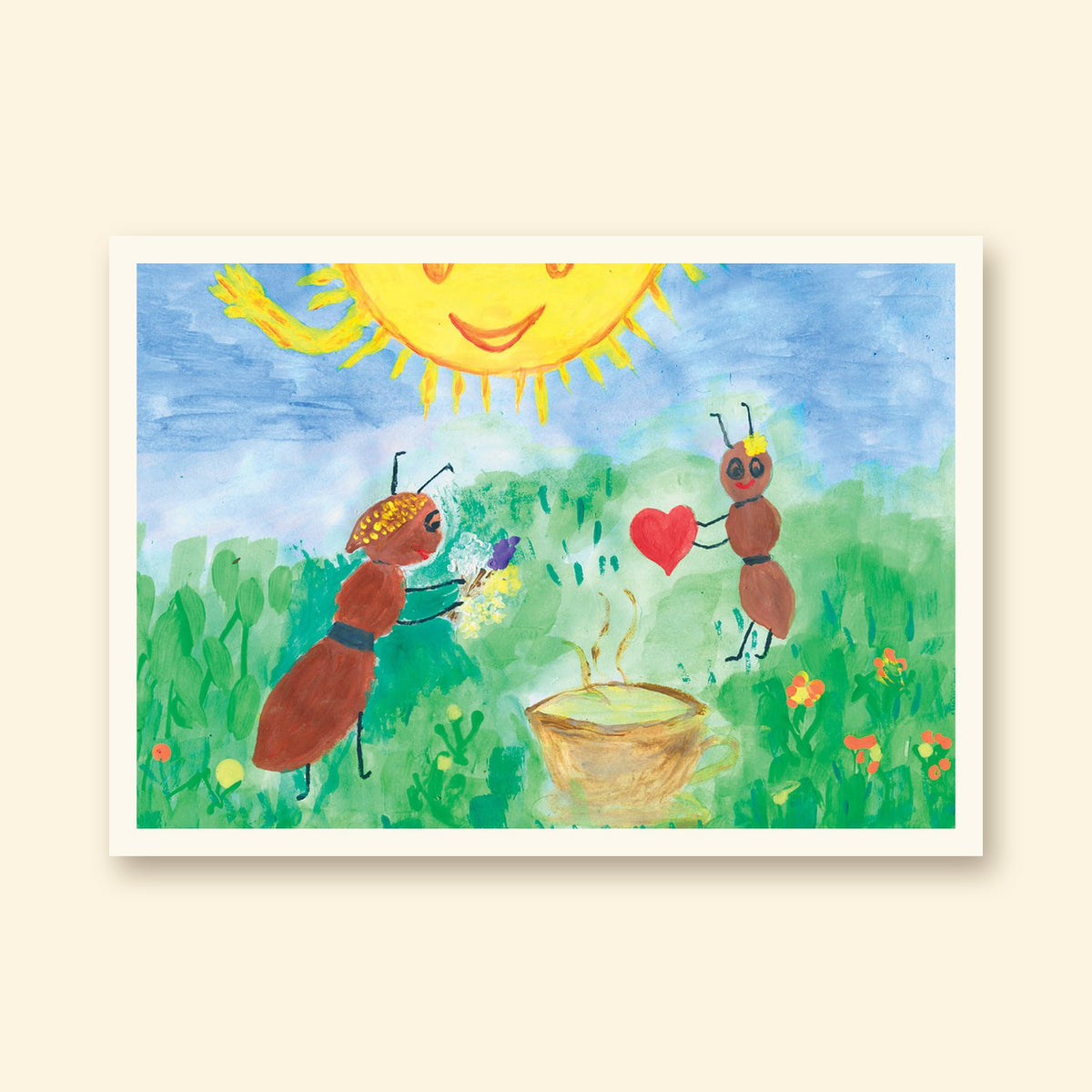 Пощенски картички с детски рисунки